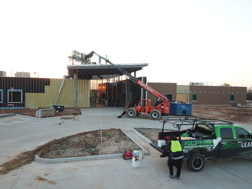 Greenleaf Roofing team on job site