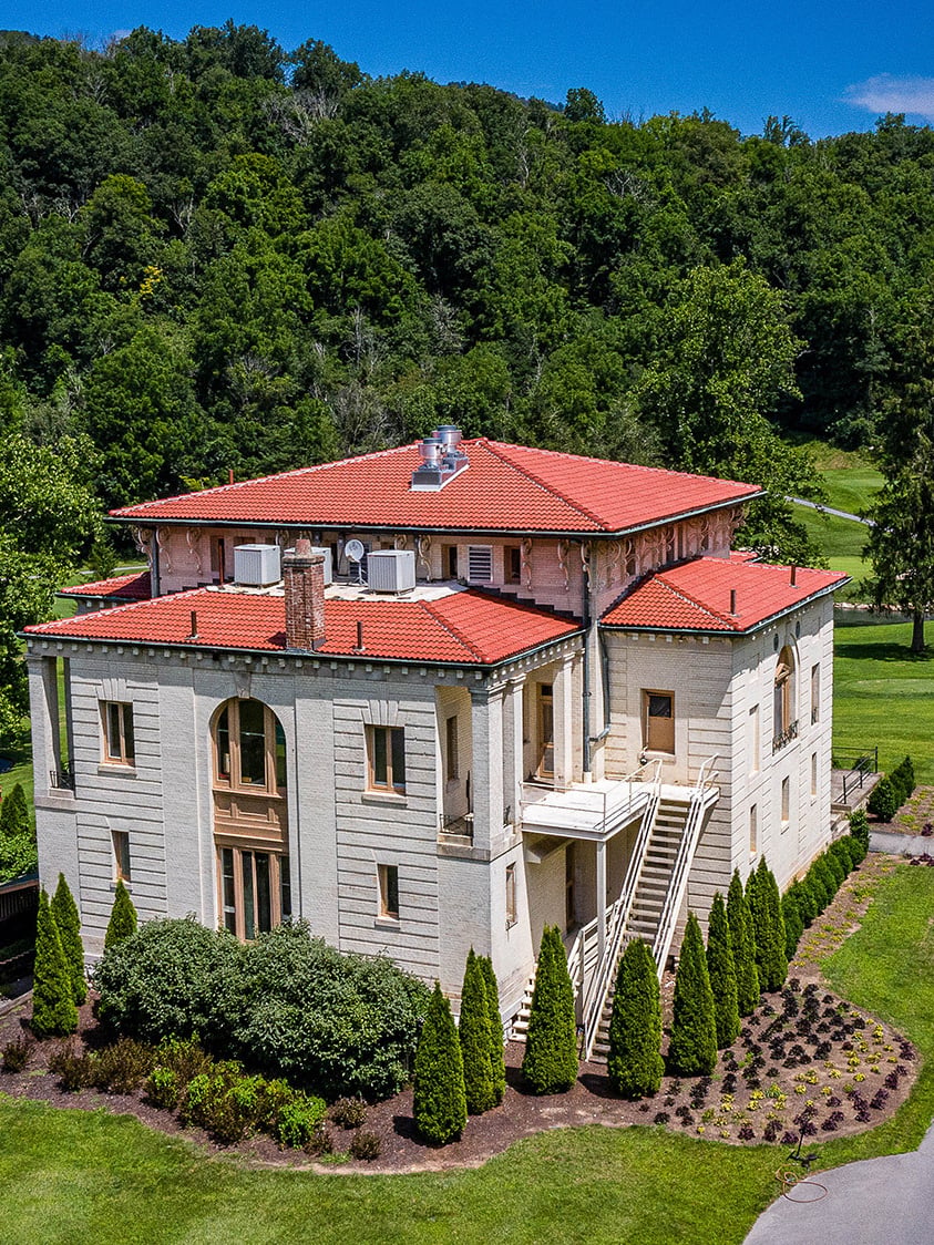 Brava Spanish barrel tile roofing in terra cotta