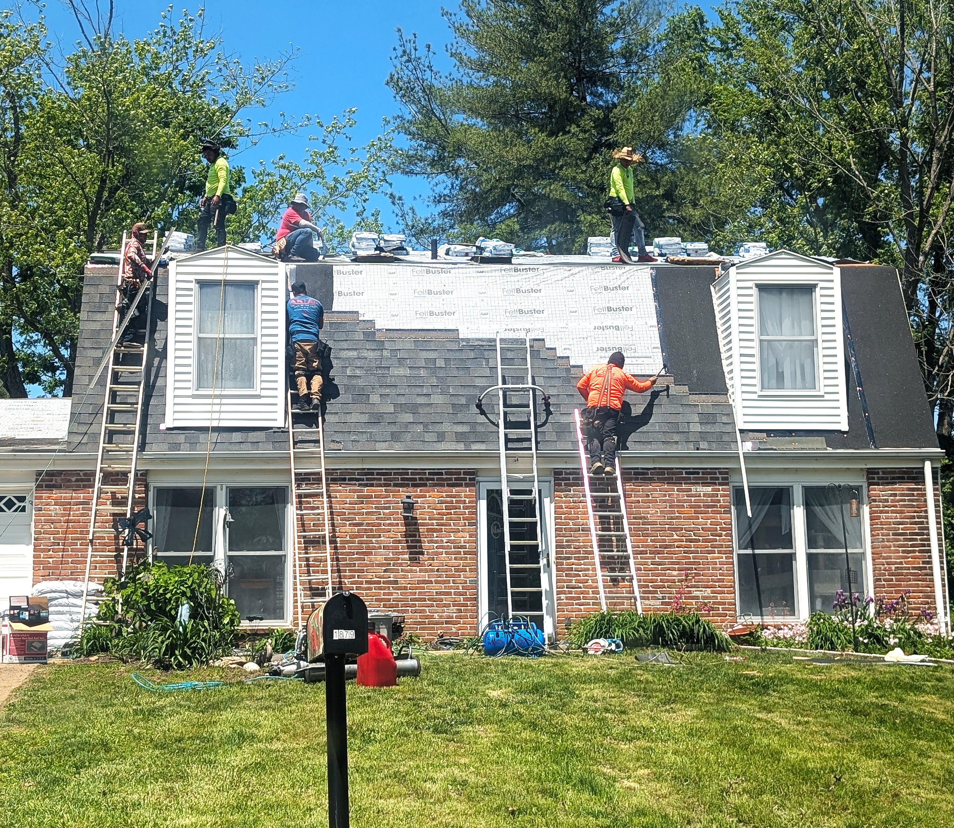 Mansard roofing installation by Greenleaf Roofing in DFW